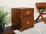 OSP Home Furnishings Wellington 2 Drawer File Cabinet Toasted Wheat