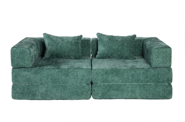 English Elm Compression Convertible Floor Sofa Bed - Cozy Chenille Loveseat For Small Spaces, No Assembly Needed! W3723P345641