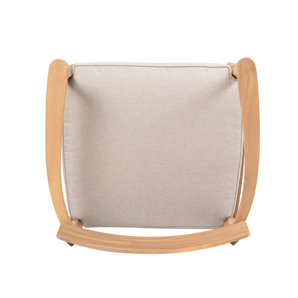 English Elm Christopher Knight Home® - Mallorca Acacia Wood Club Chair With Plush Cushion – Stylish Outdoor Seating For Patios & Gardens N775P263954T