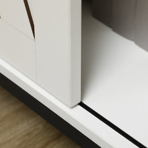 English Elm Homcom Farmhouse Sideboard Buffet Cabinet With Sliding Barn Door & Adjustable Shelf For Stylish Storage W2225P217394