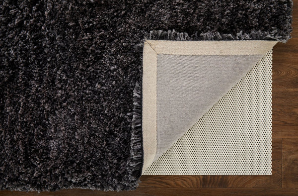 Feizy Rugs Stoneleigh Plush Hand-tufted Polyester High Pile Rug - Cozy, Durable, And Stain Resistant Luxury Decor Black,Gray Polyester 3998830fblk000g00