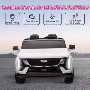 English Elm Qaba Licensed Cadillac Escalade 12v Two Seat Kids Ride on Truck with Remote W2225P249888