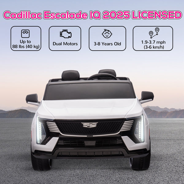English Elm Qaba Licensed Cadillac Escalade 12v Two Seat Kids Ride on Truck with Remote W2225P249888