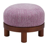 Gome Ottoman Wisteria Purple 110185 Zuo Modern