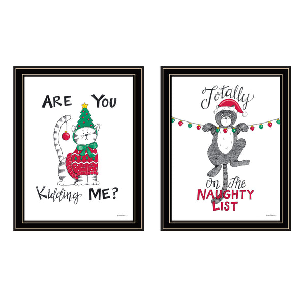 English Elm Trendy Decor 4u Two Piece Typographic Wall Art Black Framed Farmhouse Humor Prints B067P255235