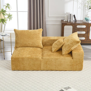 English Elm United Versatile Chenille Two-Person Sofa For Lounging, Napping & Home Office - Soft, Durable Comfort W1568P222619-GIGA