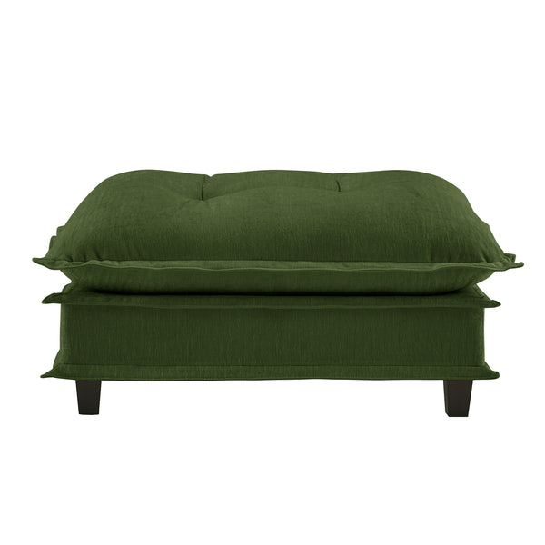 English Elm 73 Chenille Modular Sectional Sofa Deep Seat Cushions Casual Luxe Living Room Green W714P448389