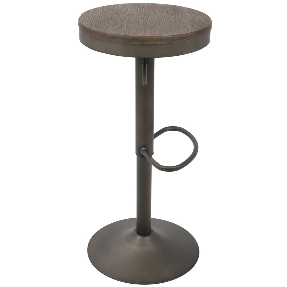 English Elm Dakota Industrial Adjustable Barstools - Rustic Charm & 360-Degree Swivel - Set Of 2 For Home Use B202P222404