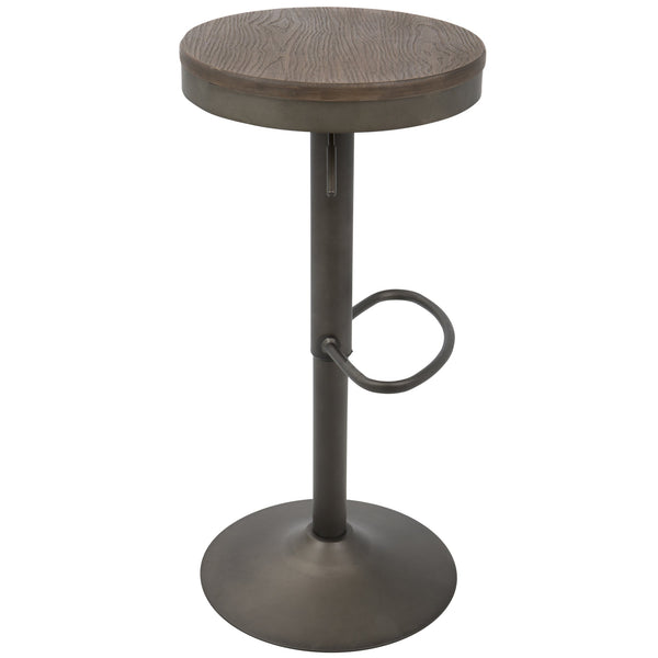 English Elm Dakota Industrial Adjustable Barstools - Rustic Charm & 360-Degree Swivel - Set Of 2 For Home Use B202P222404