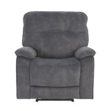 Parker House Cooper - Shadow Grey Manual Glider Reclining Sofa And Two Recliners Grey 100% Polyester (S) Mcoo-311-sgr