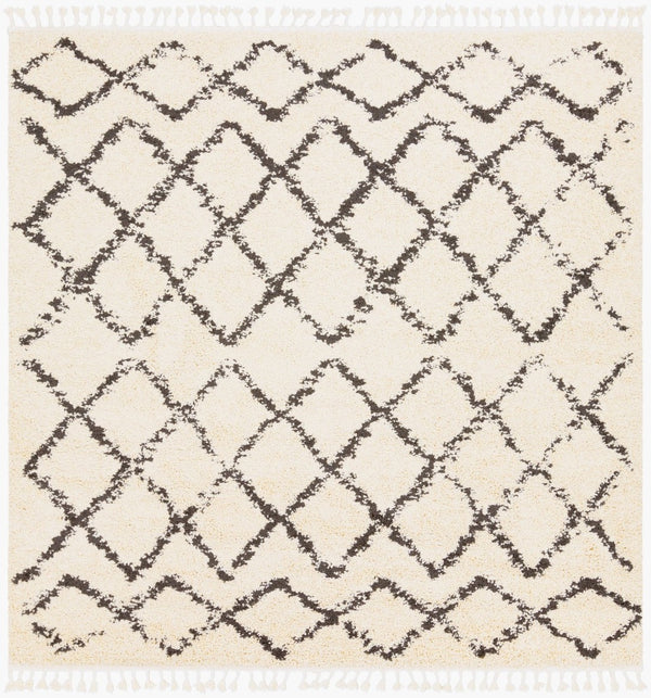 Livabliss Berber Shag Polypropylene Area Rug Moroccan Fringe Pile for Living Room Bedroom BBE2300-710SQ