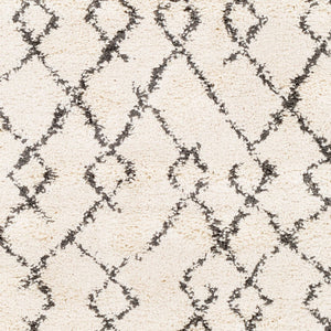 Livabliss Berber Shag Polypropylene Rug Moroccan Inspired Fringe Accent for Living Room Charcoal, Light 7'10" x 7'10" BBE2301-710SQ