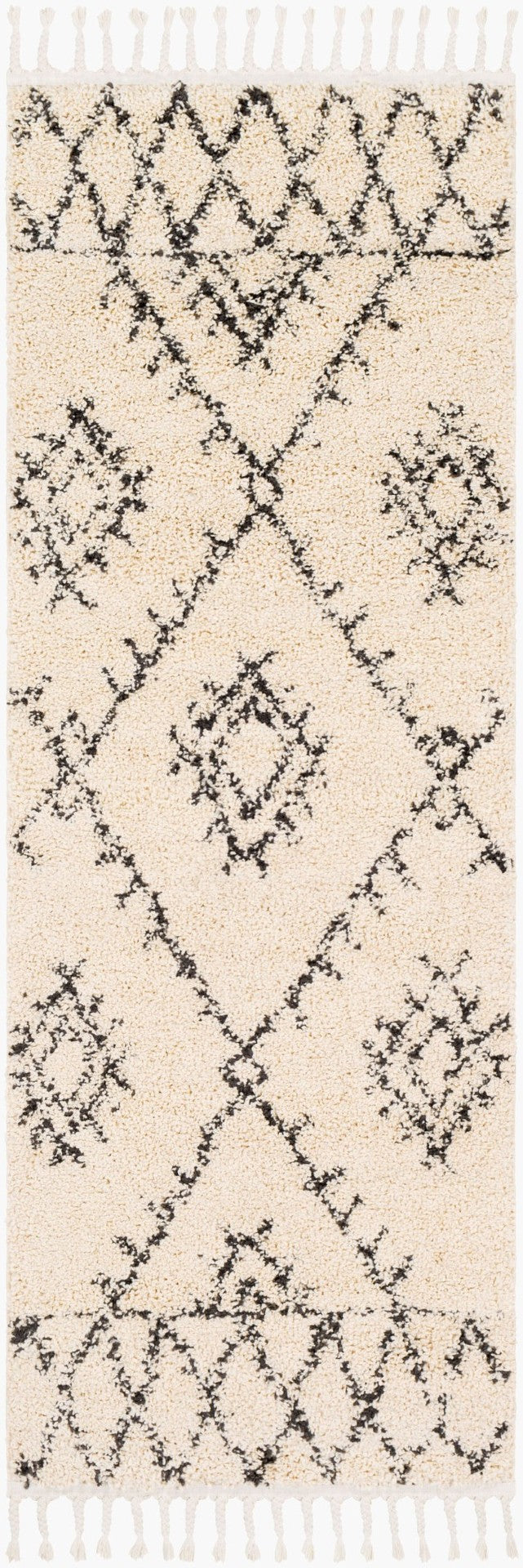 Livabliss Berber Shag Runner Plush Polypropylene Pile with Fringe Detail for Hallways BBE2305-2773