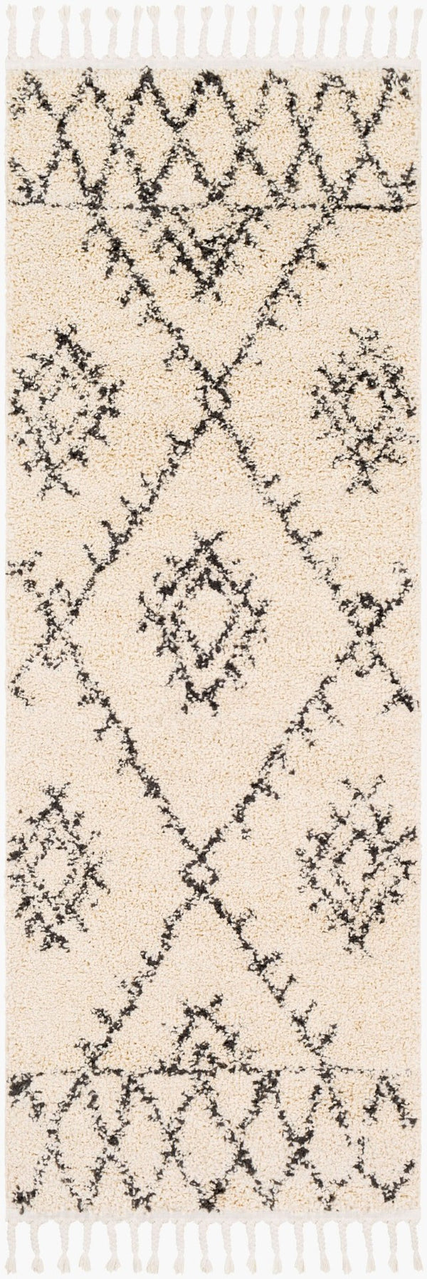 Livabliss Berber Shag Runner Plush Polypropylene Pile with Fringe Detail for Hallways BBE2305-2773