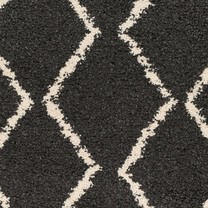 Livabliss Berber Shag Runner Rug Plush Polypropylene Pile with Fringe Bohemian Hallway Accent Charcoal, Light 2'7" x 7'3" BBE2306-2773