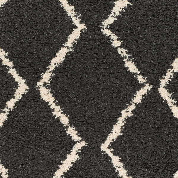 Livabliss Berber Shag Runner Rug Plush Polypropylene Pile with Fringe Bohemian Hallway Accent Charcoal, Light 2'7" x 7'3" BBE2306-2773