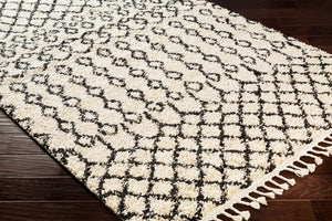 Livabliss Berber Shag Polypropylene Area Rug Global Pattern Plush Pile Entryway Accent Charcoal, Light 2'7" x 7'3" BBE2309-2773