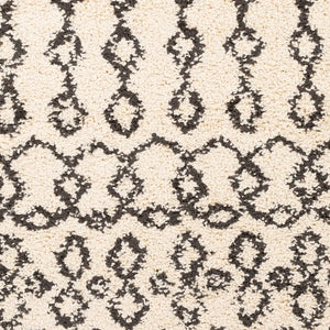 Livabliss Berber Shag Polypropylene Area Rug Global Pattern Plush Pile Entryway Accent Charcoal, Light 2'7" x 7'3" BBE2309-2773