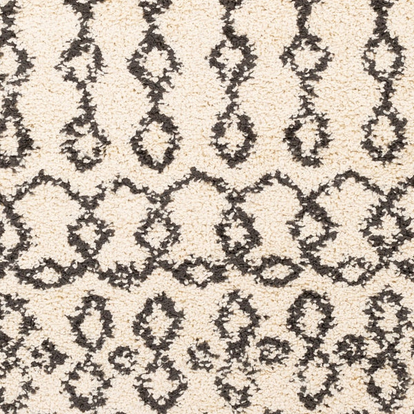 Livabliss Berber Shag Polypropylene Area Rug Global Pattern Plush Pile Entryway Accent Charcoal, Light 2'7" x 7'3" BBE2309-2773