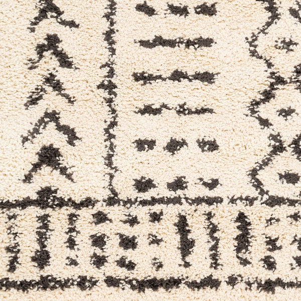 Livabliss Berber Moroccan Shag Area Rug Plush Polypropylene Pile with Fringe for Bohemian Rooms Charcoal, Light 3'11" x 5'7" BBE2311-31157