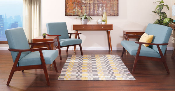 OSP Home Furnishings Cupertino Side Table Light Walnut