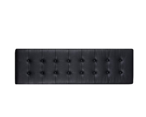 Sunpan Kenji Bench - Elegant Trestle Style with Brushed Gold Finish and Button Tufted Faux Leather Seat Small