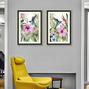 English Elm Set Of 2 Pelican Bird Framed Wall Art - Elegant Coastal Prints With Solid Wood Frames For Home Décor T3976P383230-GIGA