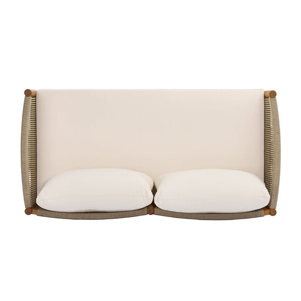 English Elm 4-piece Outdoor Seating Set Solid Acacia Wood Woven Rope Resort Patio Lounge N768P381012L_2_N768P381013L