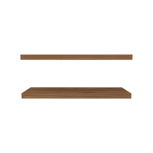 English Elm Floating Shelf Dallas Mahogany - Set of 2 Engineered Wood Wall Shelves 32" x 10.6" Sleek Space-Saving Decor B092P238706