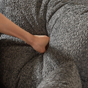 English Elm 78.7-Inch Convertible Sleeper Sofa Bed with Chenille Upholstery, High-Density Foam, Side Pocket Storage Grey W834P337412