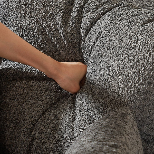 English Elm 78.7-Inch Convertible Sleeper Sofa Bed with Chenille Upholstery, High-Density Foam, Side Pocket Storage Grey W834P337412