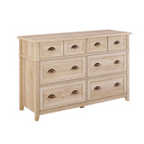 52" 6-Drawer Framed Dresser BR6DODDDRWO-T White Oak BR6DODDDRWO-T Walker Edison