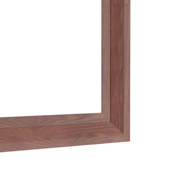 English Elm 60"X40" Oversized Modern Rectangle Bathroom Mirror - Stylish Walnut Frame For Versatile Wall Mounting W708P297673