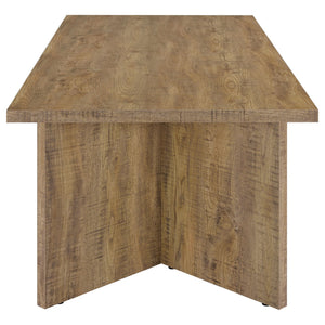 English Elm Larrabee Mango Brown Rectangular Dining Table - Modern Style, Durable Design, Seats 6-8 Comfortably B062P353240