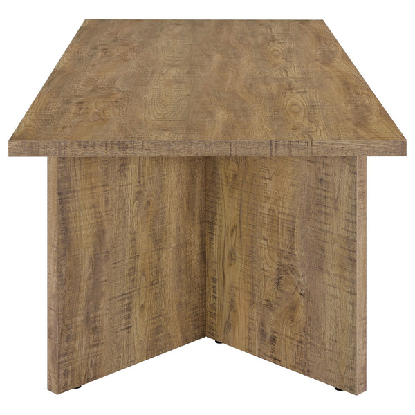 English Elm Larrabee Mango Brown Rectangular Dining Table - Modern Style, Durable Design, Seats 6-8 Comfortably B062P353240