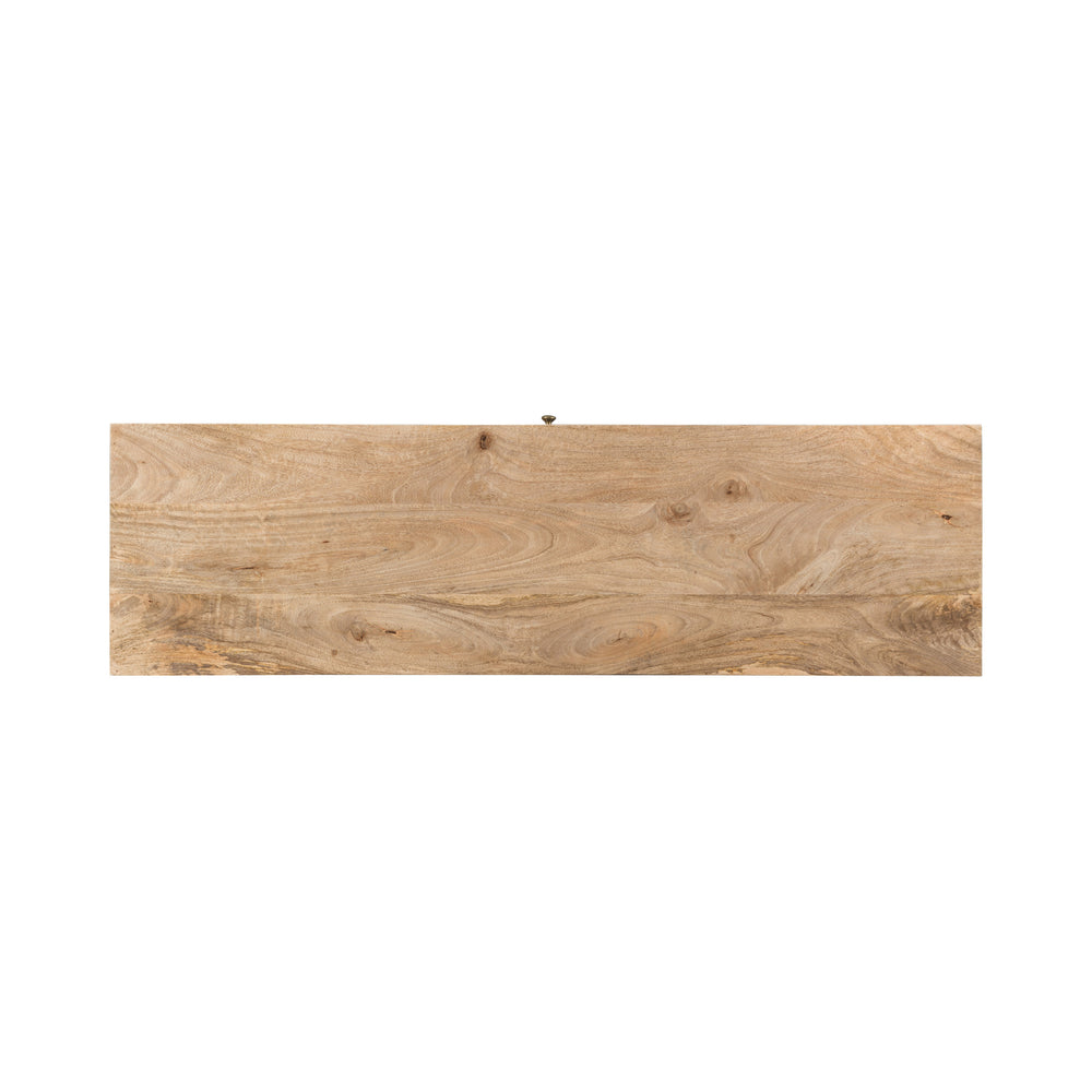 English Elm Christopher Knight Home® - 3 DRAWER SIDEBOARD WITH 2 DOOR Mango Wood Sideboard with 3 Drawers, 3D Tile Weave Doors, Shelves, Natural Finish 66413.00