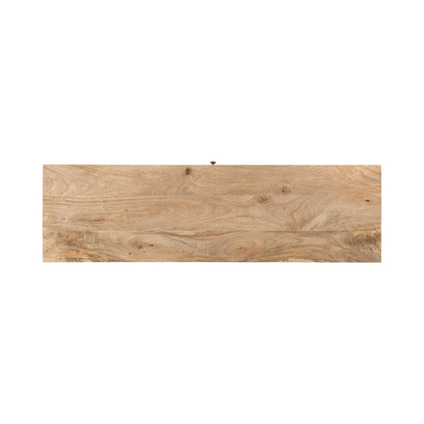 English Elm Christopher Knight Home® - 3 DRAWER SIDEBOARD WITH 2 DOOR Mango Wood Sideboard with 3 Drawers, 3D Tile Weave Doors, Shelves, Natural Finish 66413.00