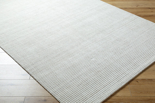 Surya Boston Handcrafted 2' X 3' Minimalist Rug - Soft, Durable, Low Pile Accent For Modern Homes Ivory Wool,Nylon Bbt2300-23