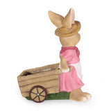 Christopher Knight Home® - Noble House - Wallen Outdoor Decorative Rabbit Planter, Pink and Brown