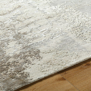 Surya Abbey 2' X 3' Handcrafted Wool & Silk Rug - Modern, Durable Design For Elegant Home Décor Brown Wool,Silk Bby2301-810