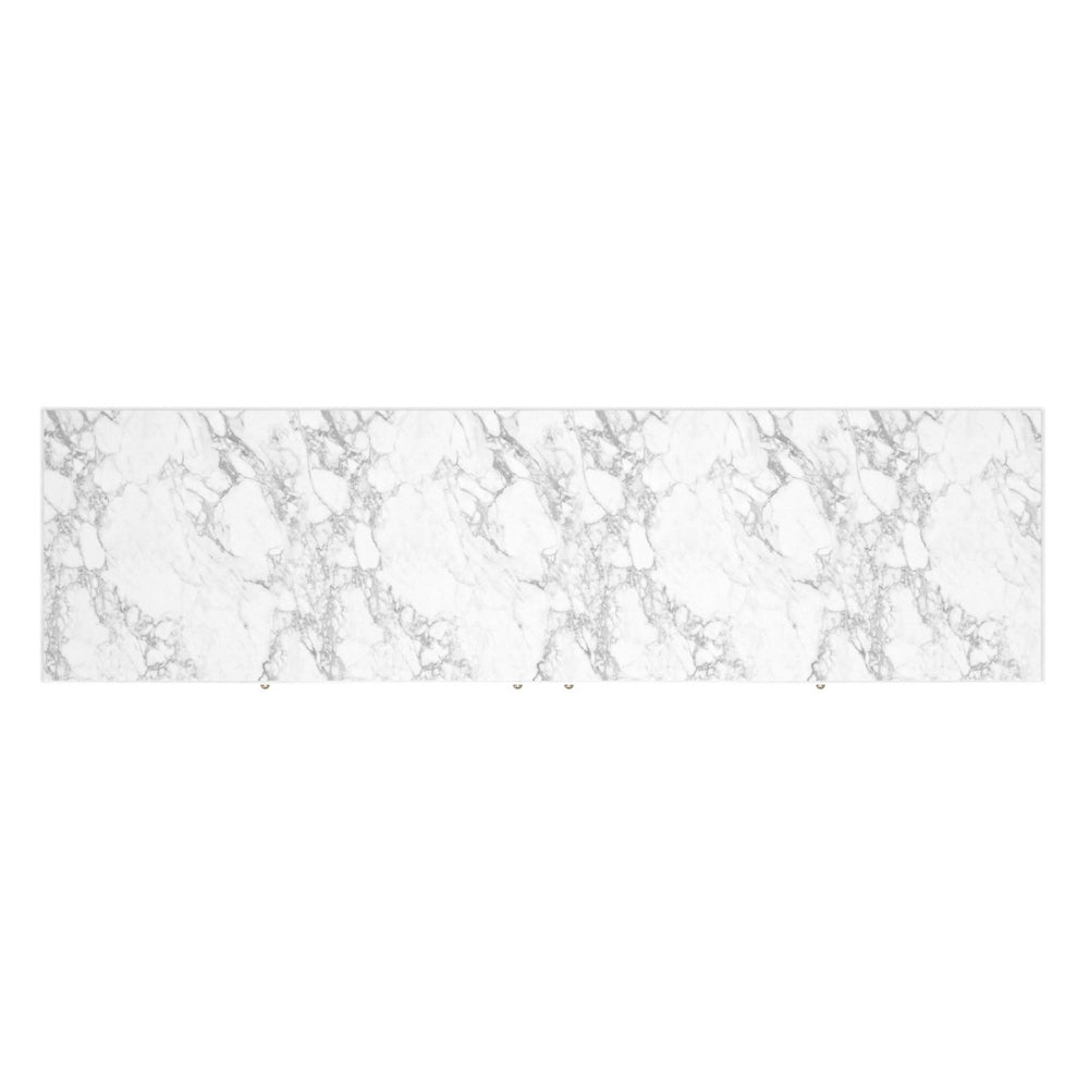 A.R.T. Furniture Eave Sideboard with Luxurious Stone Top for Contemporary Living Spaces and Elegant Storage Solutions White 436251-1866