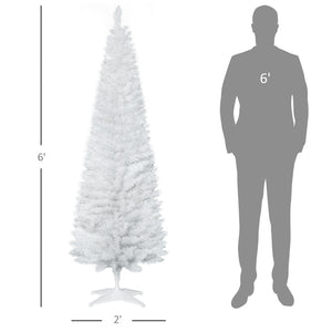 English Elm Snow Flocked Pink Pencil Artificial Christmas Tree for Entryway or Bedroom Corner T3971P412757