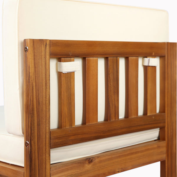 English Elm Christopher Knight Home® - Patio 5-Piece Dining Set: Elegant Acacia Wood Table & Chairs In Warm Teak Finish For Outdoors N779P195372B-2_64274.00