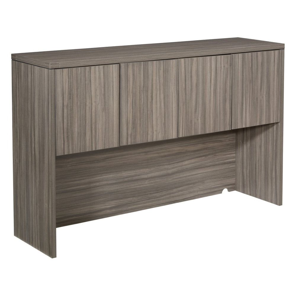 OSP Home Furnishings 60w Hutch Engineered Wood Cabinet with Adjustable Shelves for Dining Room Storage NAP-07-URB