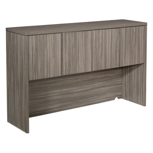 OSP Home Furnishings 60w Hutch Engineered Wood Cabinet with Adjustable Shelves for Dining Room Storage NAP-07-URB