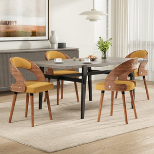 English Elm Swivel Counter Stools Set of 2 Rattan Back Pu Seat Mid Century Wood Frame Kitchen Ginger T3623P433505