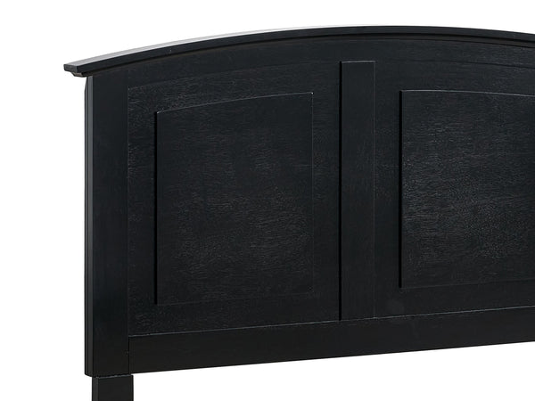 English Elm Hammond Farmhouse Twin Storage Bed with Panel Headboard and Two Under Drawer Black B078S00678