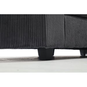 English Elm {New} Oversized Modular Sectional Sofa Set - Comfy Corduroy Upholstered Deep Seats For Living Rooms W2325S00017-GIGA