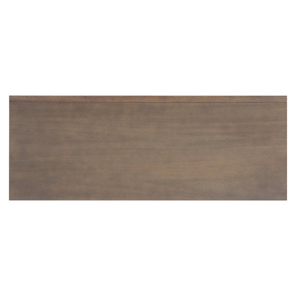 English Elm U_style Farmhouse Pine Veneer Buffet Cabinet with Double Doors for Kitchen or Entryway Brown N711P410389D