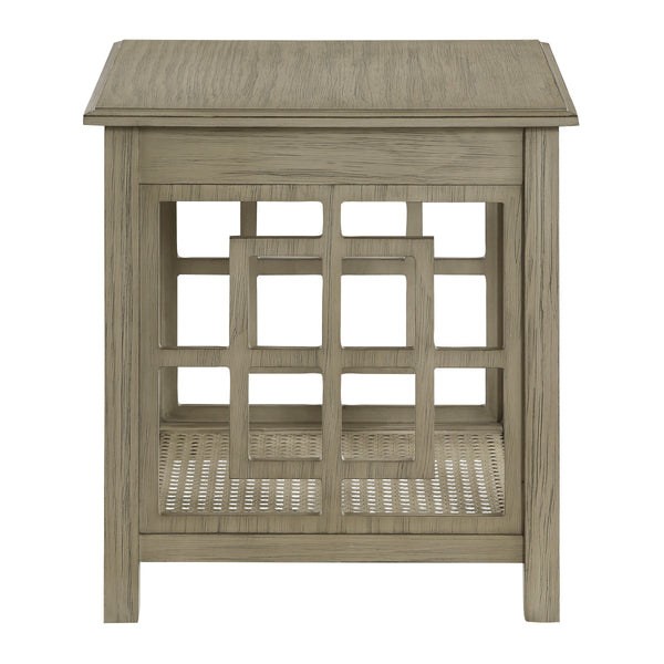 OSP Home Furnishings Cambridge Side Table Bone Finish